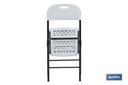 Imagen Adicional de Silla plegable de color blanco