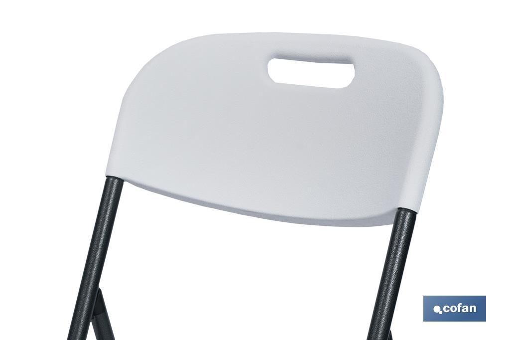 Imagen Adicional de Silla plegable de color blanco