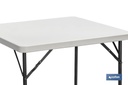 Imagen Adicional de Mesa de catering plegable cuadrada portátil