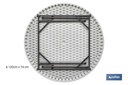Imagen Adicional de Mesa plegable redonda de color blanco