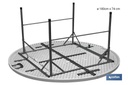 Imagen Adicional de Mesa Redonda Plegable Blanca