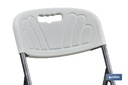 Imagen Adicional de Silla alta plegable de color blanco