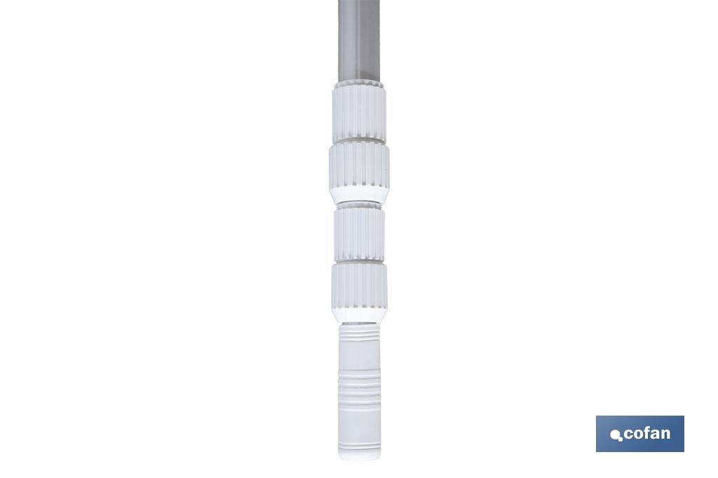 Imagen Adicional de Pértiga Extensible de 100-300 cm para accesorios de limpieza de piscinas