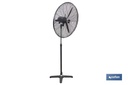 Imagen Adicional de Ventilador industrial de pie con 3 velocidades en color negro