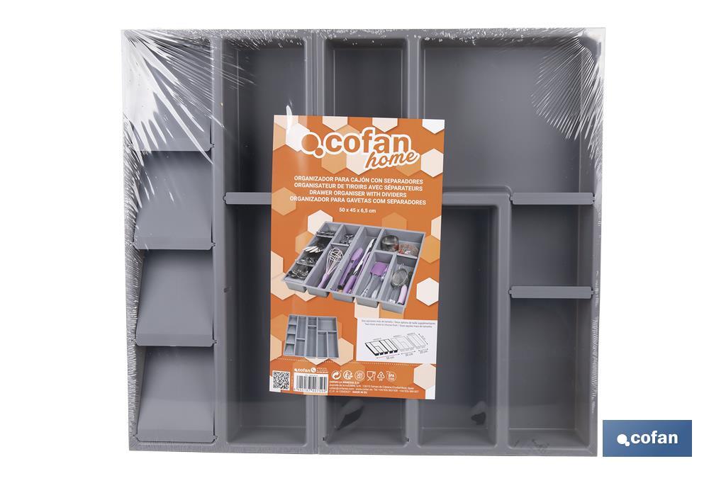 Imagen Adicional de Organizador de cubiertos con separadores para cajón