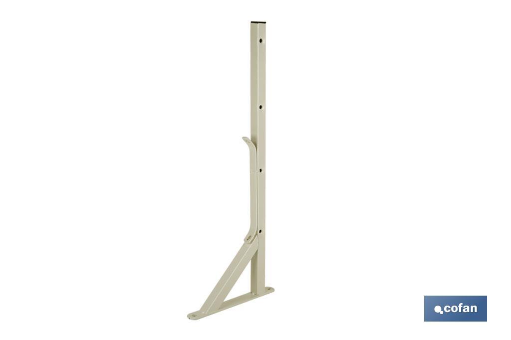 Imagen Adicional de Tendedero de pared con forma de escuadra en color blanco