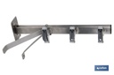 Imagen Adicional de Tendedero fijo de pared de dos piezas con forma de escuadra y 3 poleas