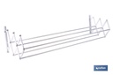 Imagen Adicional de Tendedero de pared extensible en aluminio pulido