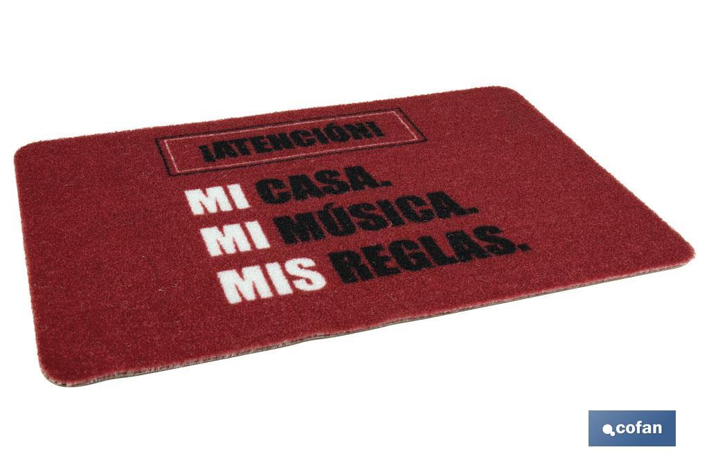 Imagen Adicional de Felpudo entrada casa Reglas