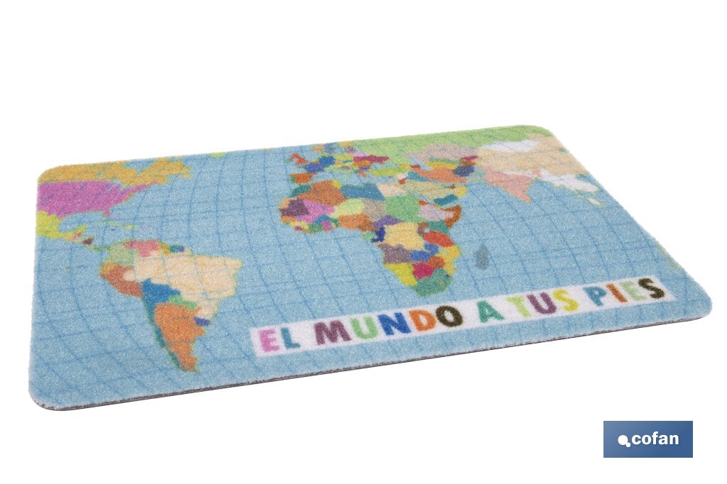 Imagen Adicional de Felpudo entrada El mundo a tus pies