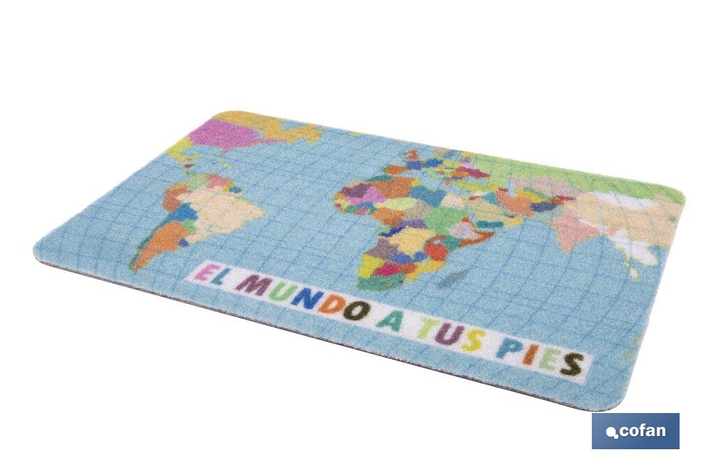 Imagen Adicional de Felpudo entrada El mundo a tus pies