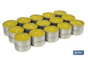 Imagen Adicional de Pack de 30 velas Tea Light de citronela amarillas
