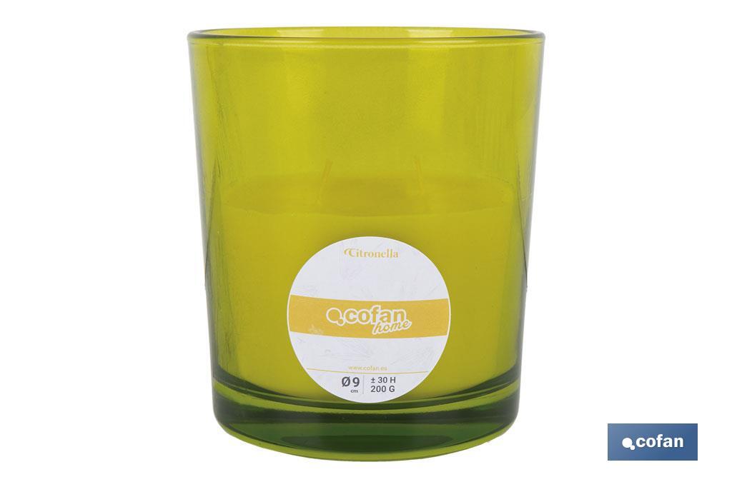 Imagen Adicional de Velas Aromáticas de Citronela en Vasos de Colores