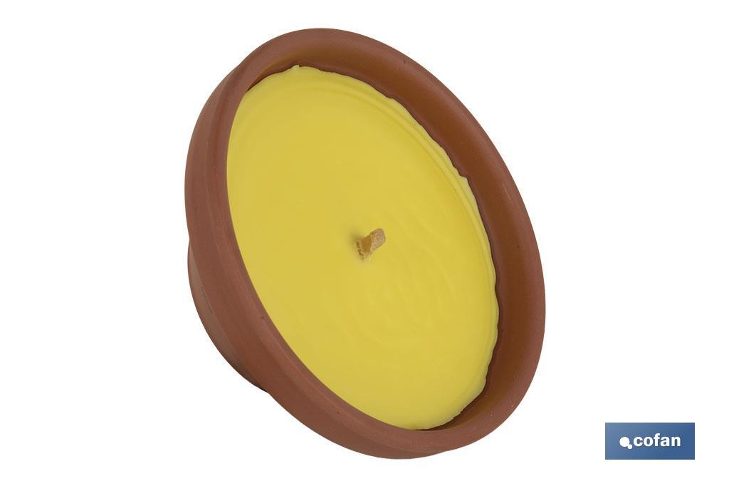 Imagen Adicional de Velas aromáticas de citronela en recipiente de terracota