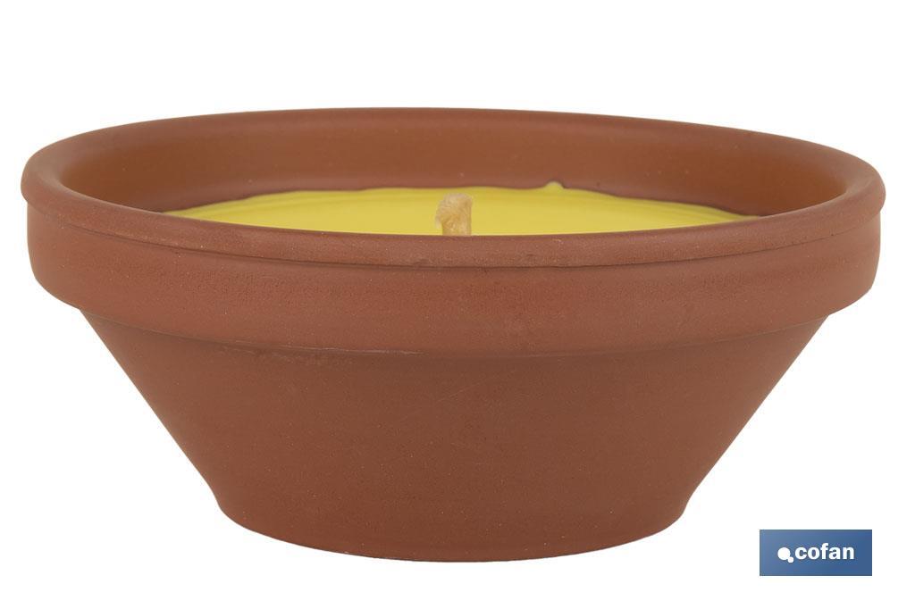 Imagen Adicional de Velas aromáticas de citronela en recipiente de terracota