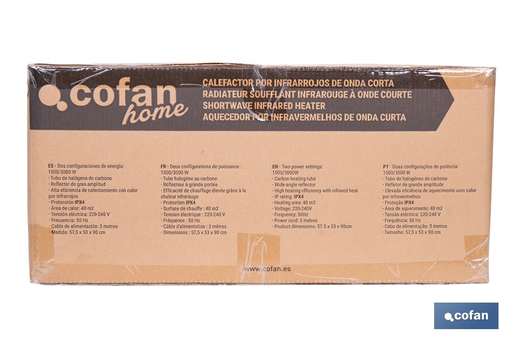 Imagen Adicional de Calefactor de onda corta por infrarrojos