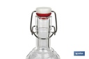 Imagen Adicional de Botella de vidrio italiano con cierre de estribo