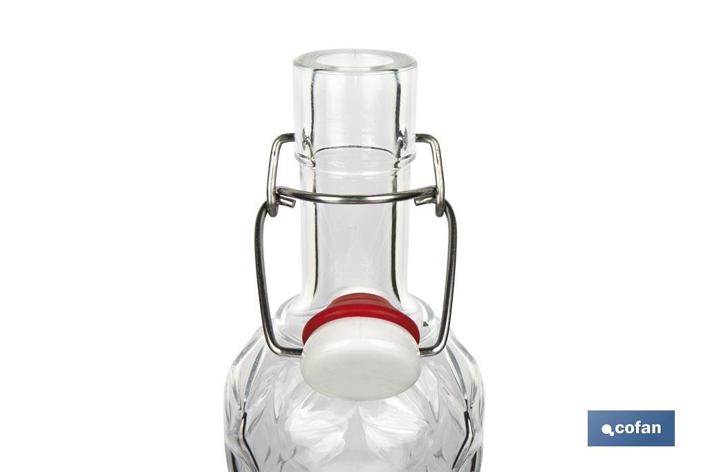 Imagen Adicional de Botella de vidrio italiano con cierre de estribo