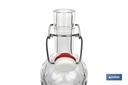 Imagen Adicional de Botella de vidrio italiano con cierre de estribo