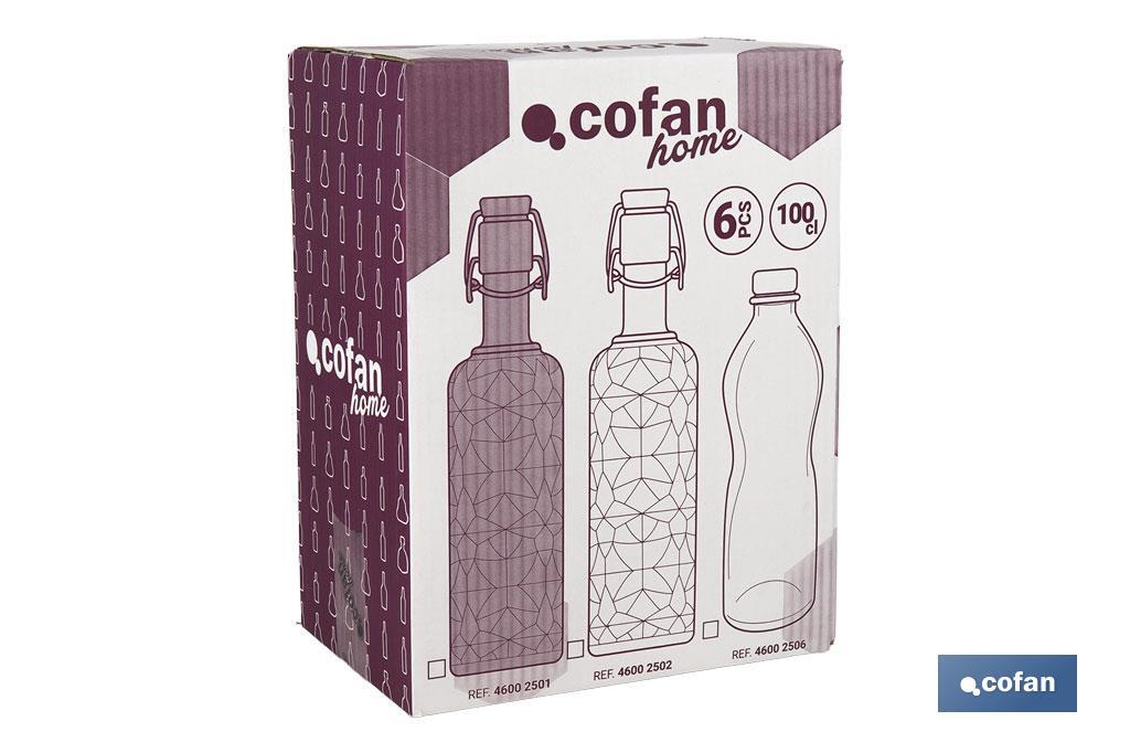 Imagen Adicional de Botella de vidrio italiano con cierre de estribo