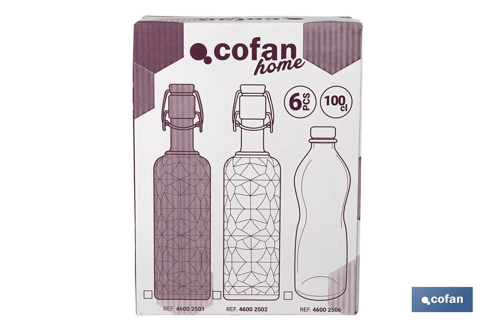 Imagen Adicional de Botella de vidrio transparente con tapón de acero inoxidable