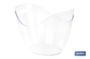 Imagen Adicional de Cubitera transparente para mantener fría la bebida