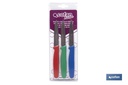 Imagen Adicional de Pack de 3 cuchillos puntilla de acero inoxidable