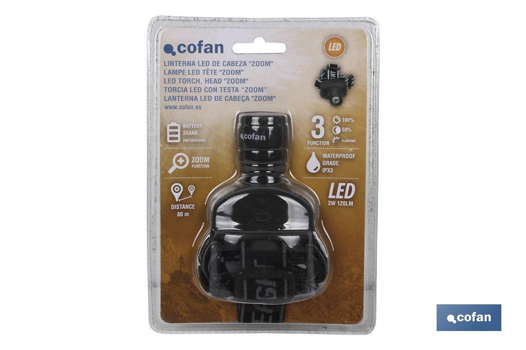 Imagen Adicional de Linterna Cabeza Zoom