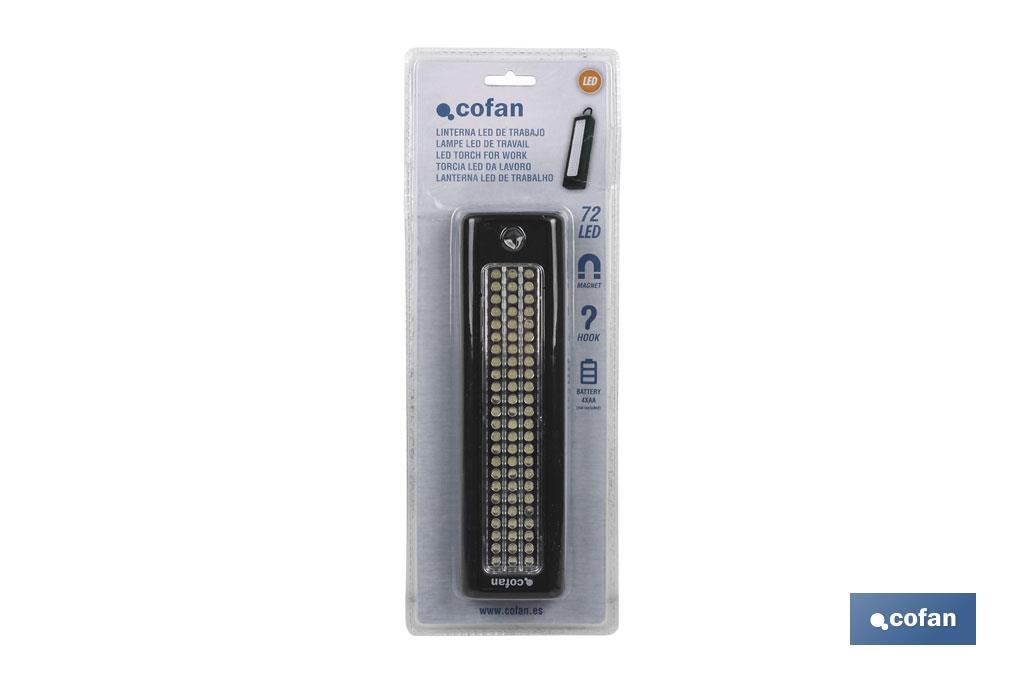 Imagen Adicional de Lámpara 72 led Rectángular Imán/Gancho