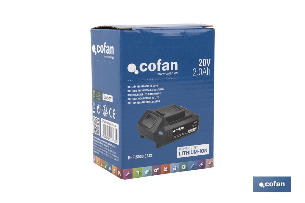 Imagen Adicional de Batería de litio Li-ion de 20V y 2.0 Ah