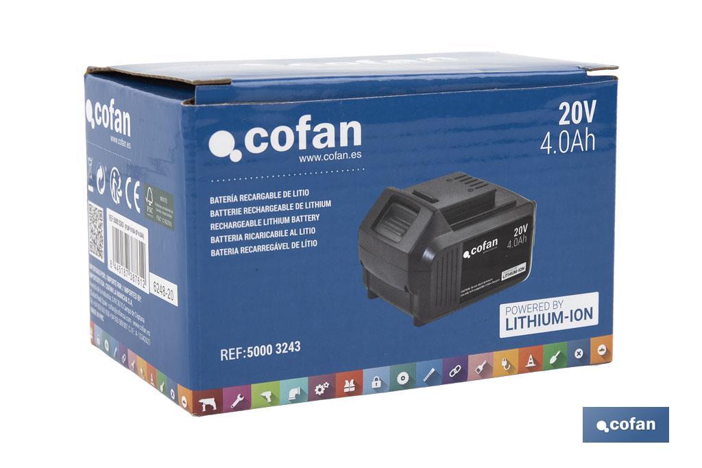Imagen Adicional de Batería de litio Li-ion de 20 V y 4.0 Ah