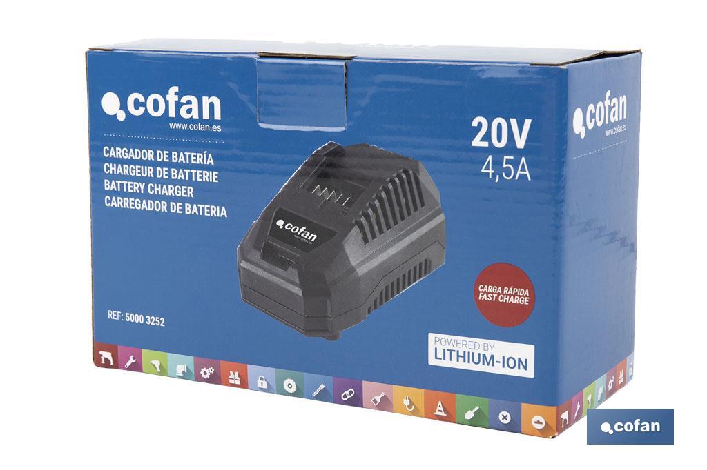 Imagen Adicional de Cargador de batería de alta eficiencia: 20 V 4,5 A