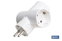 Imagen Adicional de Adaptador triple Schuko 2P+T