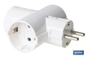 Imagen Adicional de Adaptador triple Schuko 2P+T