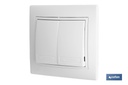 Imagen Adicional de Doble Interruptor - Conmutador de empotrar