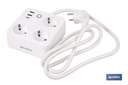 Imagen Adicional de Regleta inteligente WiFi con 3 tomas + 2 puertos USB + 1 puerto USB-C
