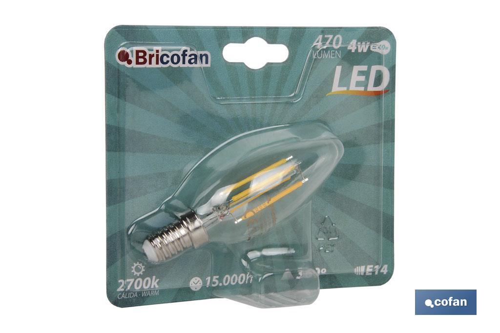 Imagen Adicional de Bombilla Led Vela Filamento