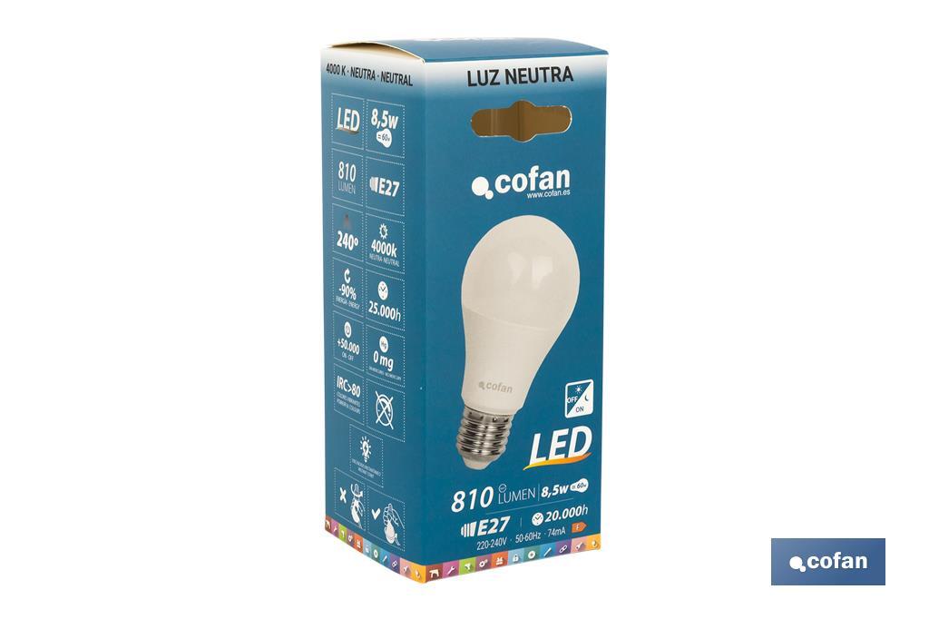 Imagen Adicional de Bombilla Led Classic con Sensor Crepuscular