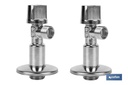Imagen Adicional de Set de 2 Válvulas de Escuadra  Fabricada en Latón CW617N