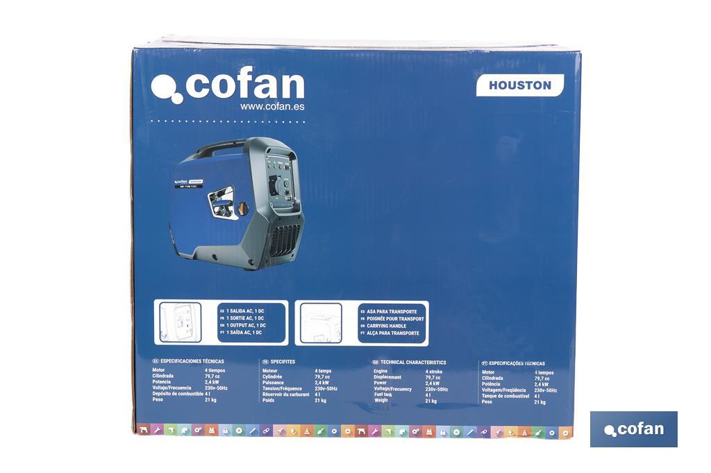 Imagen Adicional de Generador inverter de gasolina de 79,7 cc