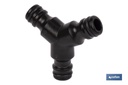 Imagen Adicional de Conector triple en forma 'Y' para mangueras de jardín