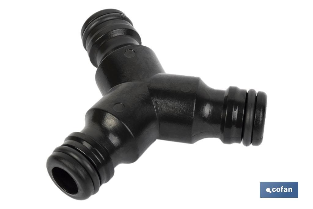 Imagen Adicional de Conector triple en forma 'Y' para mangueras de jardín