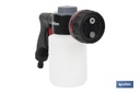 Imagen Adicional de Pistola de riego con 6 posiciones ajustables y depósito para dispensador de jabón de 500 ml
