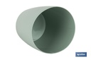 Imagen Adicional de Maceta de polipropileno redonda en color verde agua