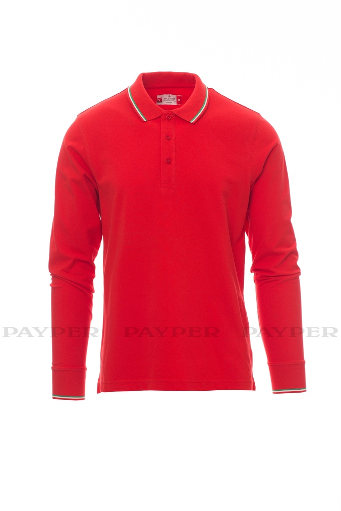 AVIAZIONE -Camiseta polo unisex de manga larga