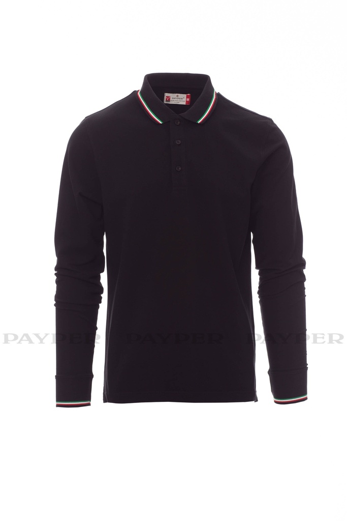 AVIAZIONE -Camiseta polo unisex de manga larga