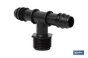 Imagen Adicional de Conector T con doble empalme y rosca 1/2''