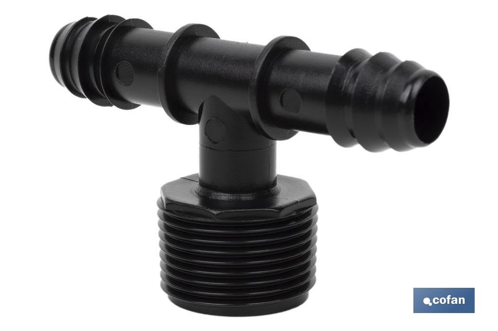 Imagen Adicional de Conector T con doble empalme y rosca 3/4''