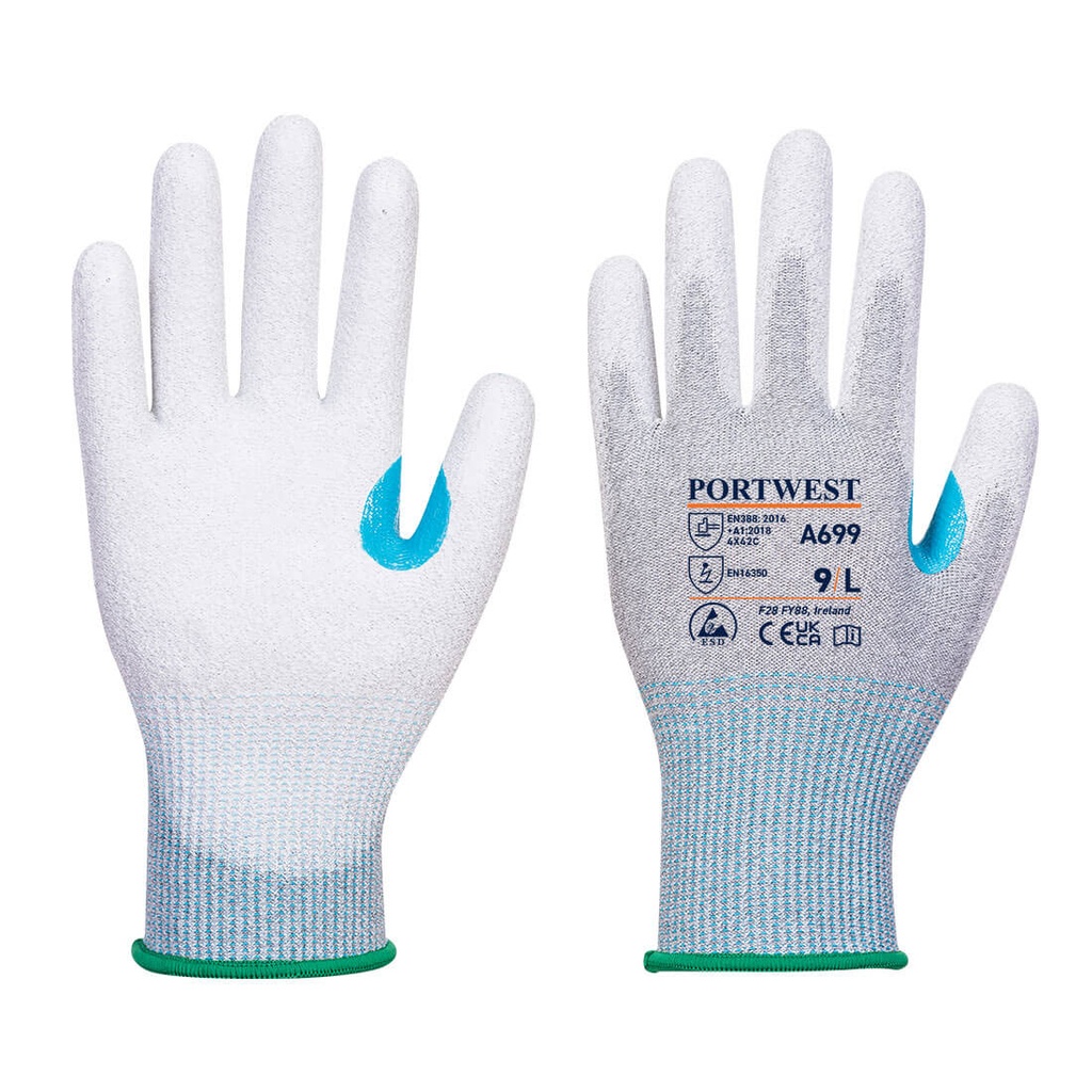 A699 - Guante MR13 ESD palma PU - pack de 12