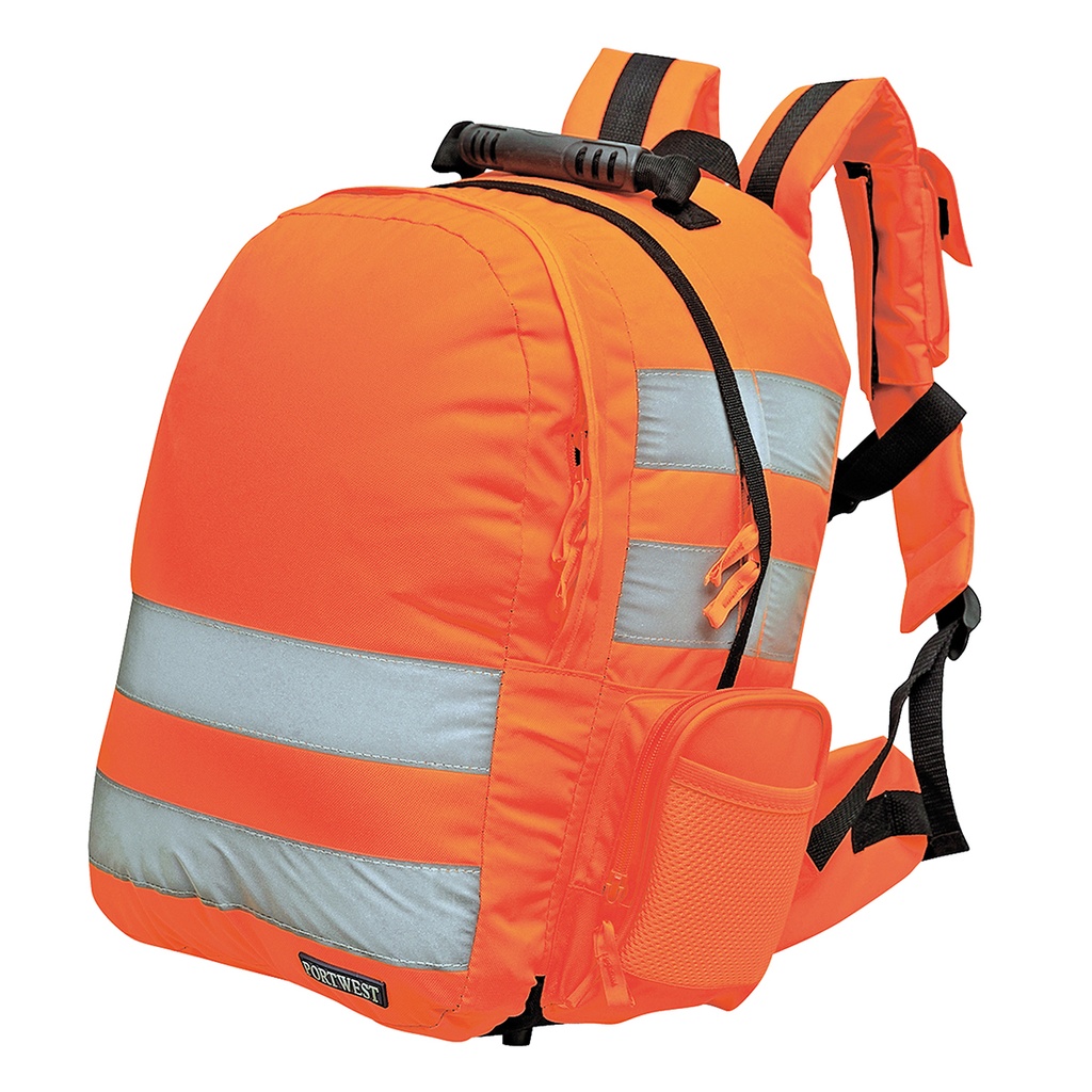 B904 - Mochila de alta visibilidad, con zafado rápido